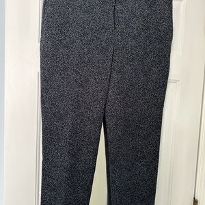 Theory Black and White Tweed Pants
